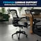 Flash Furniture Mesh Contemporary Chair, 17-1/4" to 20-3/4", Adjustable Arms, Black LeatherSoft/Mesh BL-X-5M-LEA-GG - alternate 9